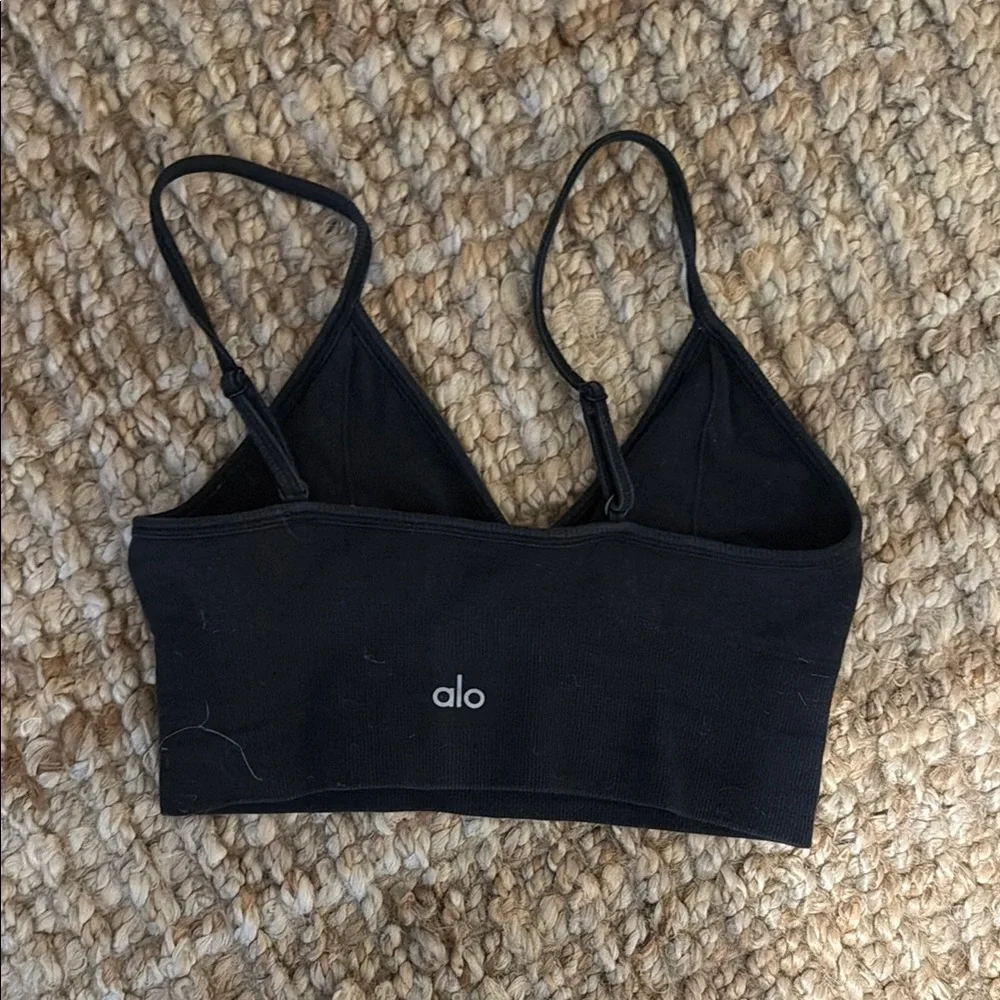 Alo Women's Black Seamless Bralette